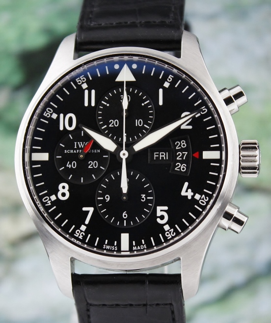 (image for) Unpolished IWC Pilot's Automatic Chronograph Watch / Ref: 3777-01